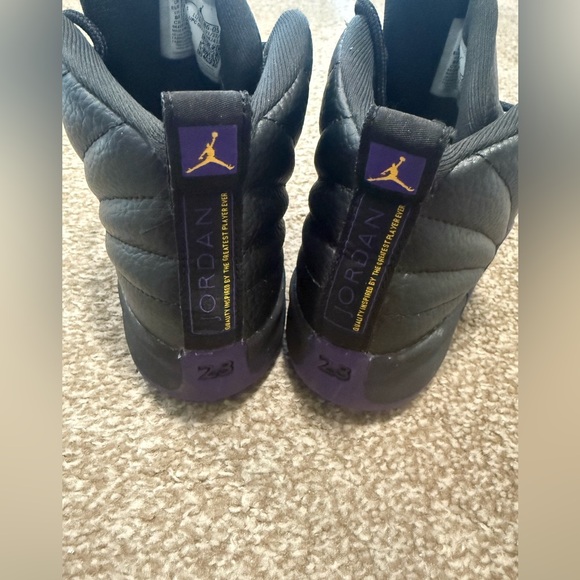 Air Jordan 12 Retro Field Purple‎ GS Boys Shoe Size 2Y Purple 151186-057 - Picture 4 of 4